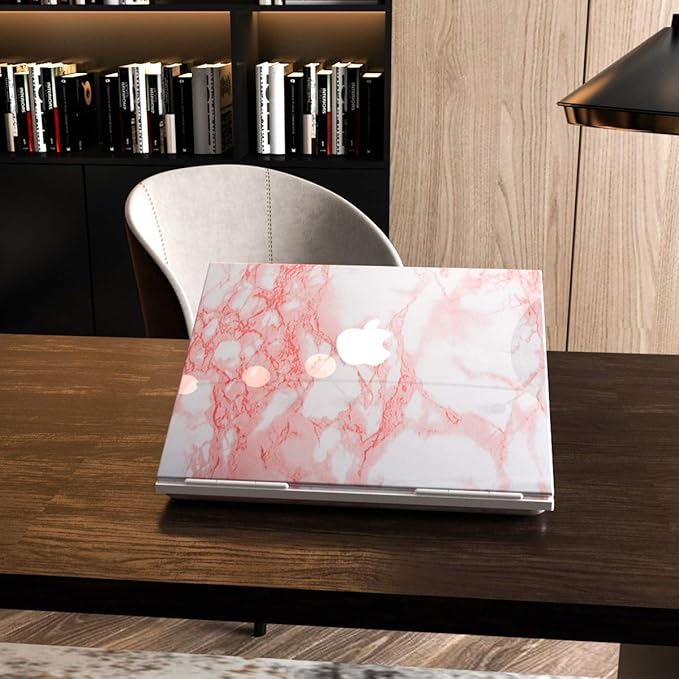 BAYYA Marble Paper Granite Pink/White Roll Peel and Stick Wallpaper