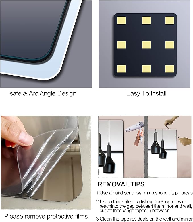 Shatterproof Wall Mirror Full Length