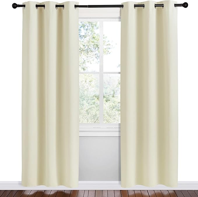 NICETOWN Kitchen Curtains for Decoration, 2 Panels, W42 x L78 inches, Thermal