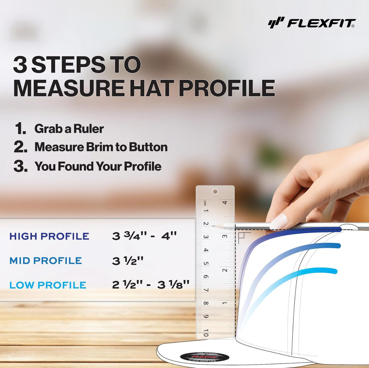 Flexfit Men's Wooly Combed Twill Fitted Baseball Cap, Royal, Large-X-Large