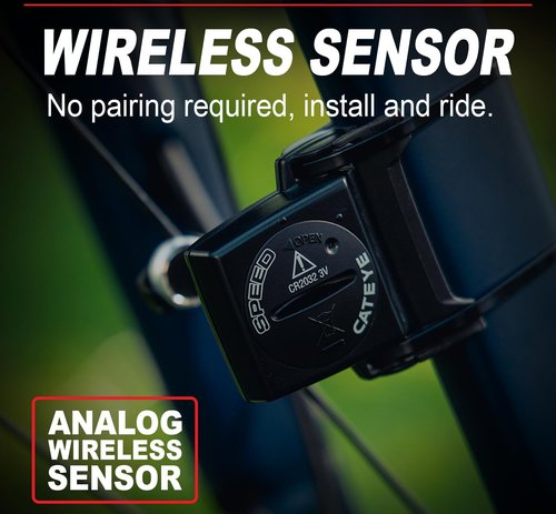 CATEYE Velo Wireless Bike Computer - Speedometer & Odometer with Calorie Tracking | Waterproof, Auto Start/Stop
