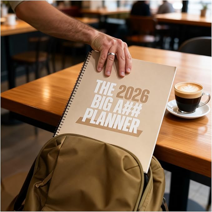 The Big A Planner – Design Your Amazing 2026, Oversized Desk Planner with Large Writing Space, Goal Setting Sections, Flexible Layout, January–December Planning Tool(A)