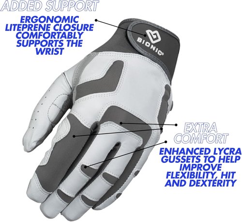 Bionic Men's ReliefGrip 2.0 Golf Glove - Enhanced Comfort & Grip for Optimal Performance
