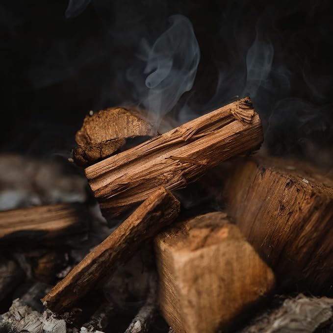 Fire & Flavor Maple Wood Chunks for Smoking and Grilling - All-Natural, Long-Lasting with a Mildly Sweet Flavor - Large Chunk Wood Chips for Smokers