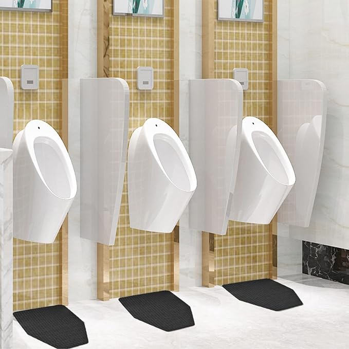 Urinal Mats Bathroom Floor Protector Pads(2 Pack), Restroom Urinal Pee Pad, Non-Slip Water Absorption Urine Floor Mats for Men's Restrooms, Reusable/Washable Urinal Floor Pads Rug