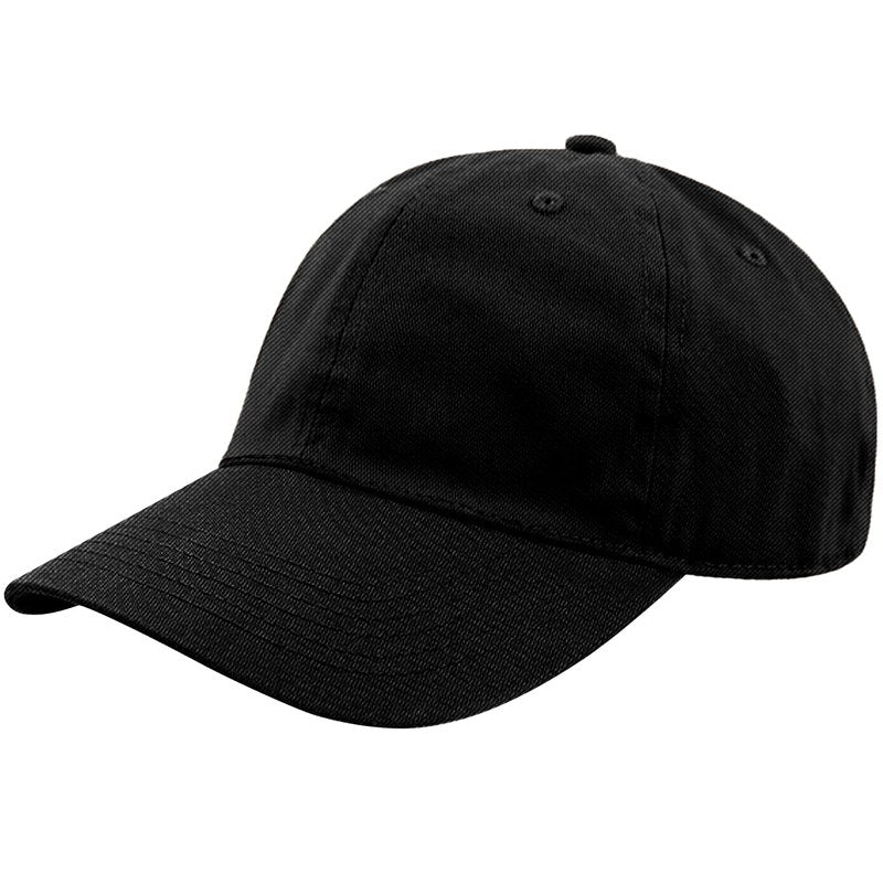 Unisex Classic Baseball Cap | Low Profile Soft Top Unstructured Cotton Baseball Cap | Adjustable Size Buckle for Women Men - Black