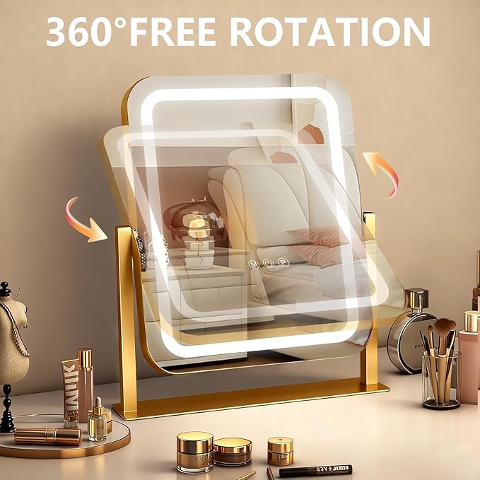 Ratsamee Gold Vanity Mirror