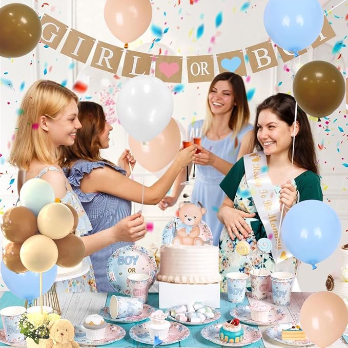 Blue and Brown Party Balloons 50pcs 12 Inch brown blue Latex Balloons for Party Decoration Weddings, Backyard Gatherings, Cocktail Parties Holiday Events Decoration