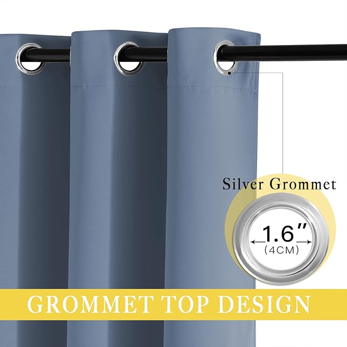 NICETOWN Patio Door Curtain for Sliding Glass Door, Thermal Insulated Blackout