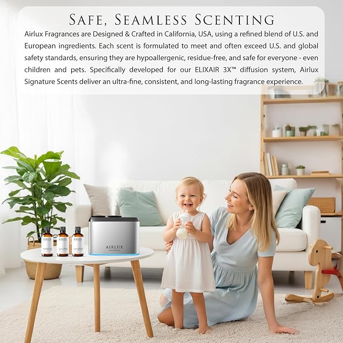 Mars 100 Scent Diffuser, Elixair 3X Cold Air Essential Oil Diffuser for 1000 sq ft Home, Commercial Spaces, Office, Bathroom, Living Room Decor, Dual 50ml Tanks, Battery Powered (Silver)