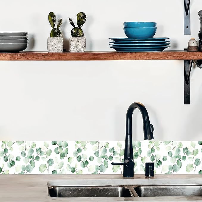 HOMETITUTE Wallpaper Border 4x196 Inch Peel and Stick Wall Border Wallpaper