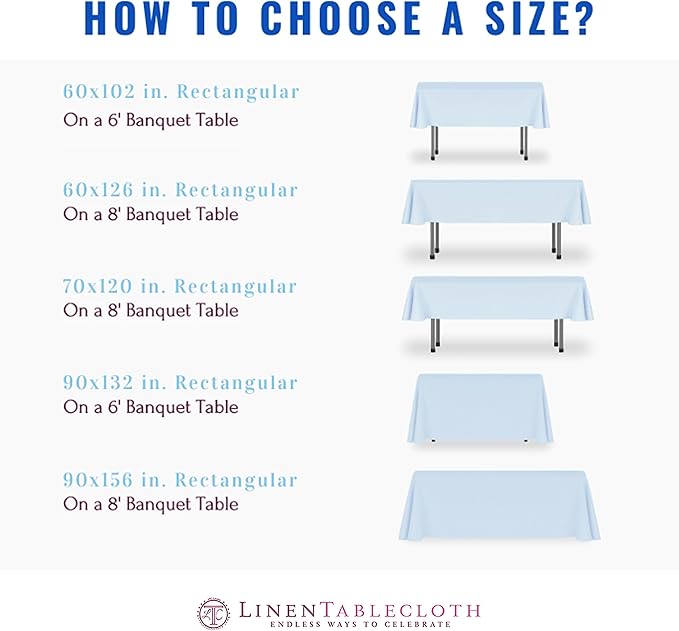 LinenTablecloth 90 x 132-Inch Rectangular Polyester Tablecloth with Rounded Corners Chocolate