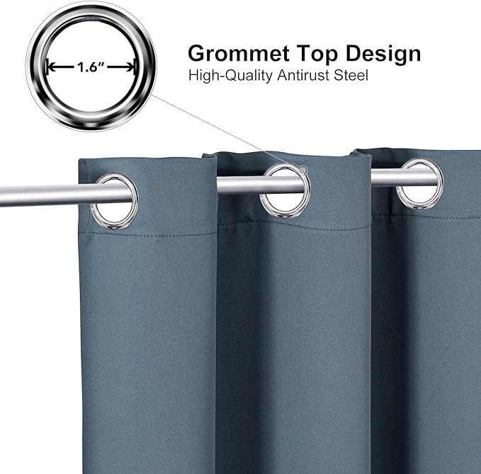 ChrisDowa Grommet Blackout Curtains
