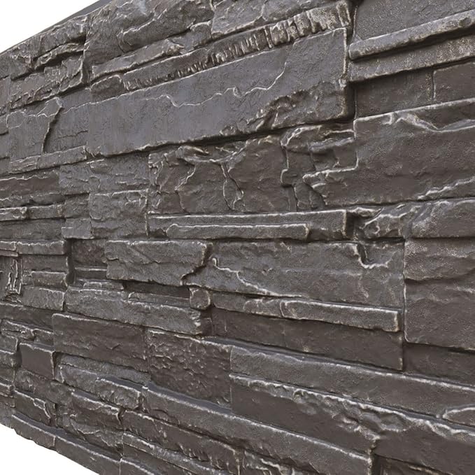 Ekena Millwork 48 5/8"W x 24 3/4"H x 1 1/4"D Cascade Stacked Stone, StoneWall