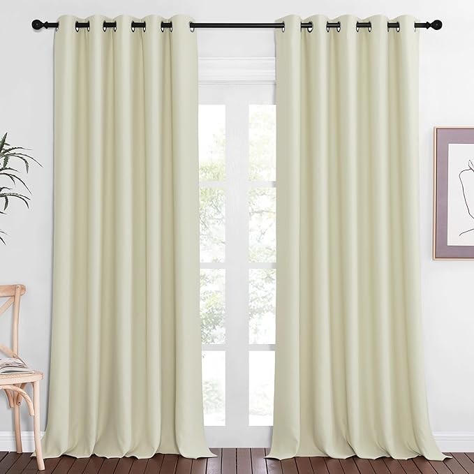 NICETOWN Blackout Living Room Curtain 102 inch Length