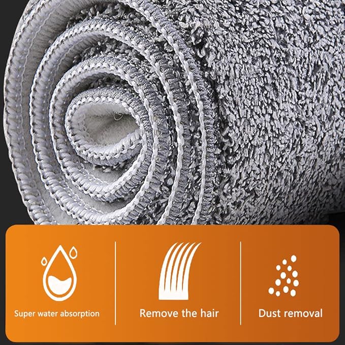 Microfiber Mop Pads 32-inch Replacement 6 Pack Reusable Wet & Dry Refill as Well as 36-inch Wet-use mops.