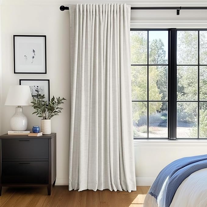 100% Blackout Shield Linen Blackout Curtains
