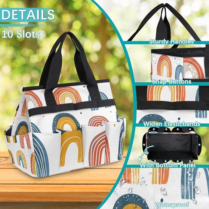 Garden Tool Bag Garden Tool Storage Bag with Pockets Handle Portable Garden Tote Bags for Women Men