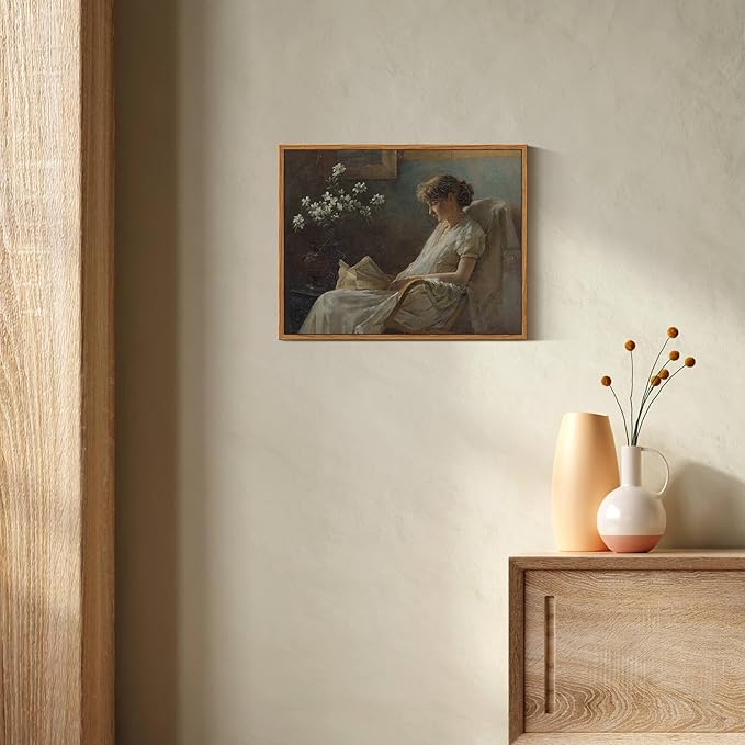 InSimSea Framed Wall Art for Living Room & Bedroom - Large Canvas Vintage Landscape Oil Painting Prints - Farmhouse Home Decor - 11x14in