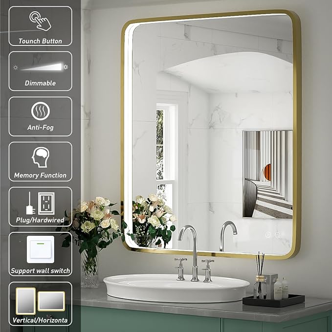 30x36 Inch LED Bathroom Mirror