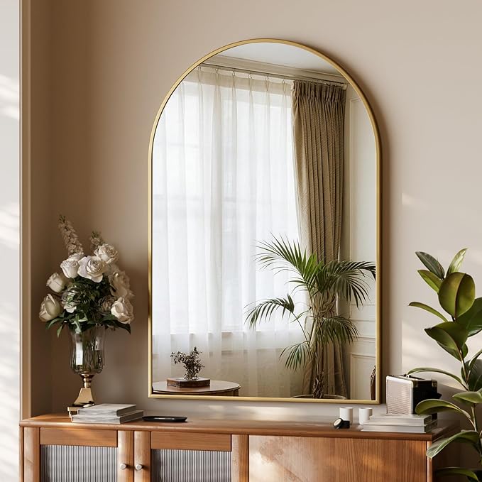 XRAMFY 32"x48" Arched Bathroom Mirror