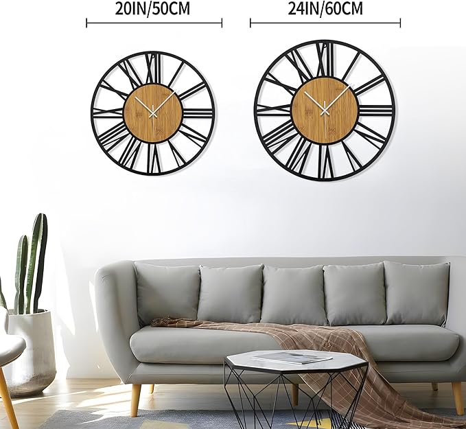 1st owned Wall Clocks for Living Room Decor, Round Silent Non Ticking, Modern