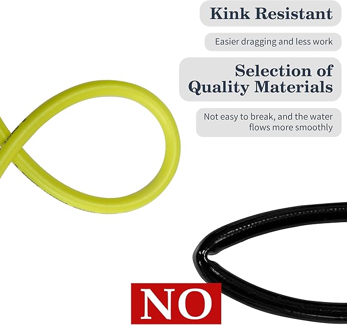 M MINGLE Pressure Washer Hose 25 FT x 1/4" - Replacement Power Wash Hose with M22 14mm Fittings - 3600 PSI