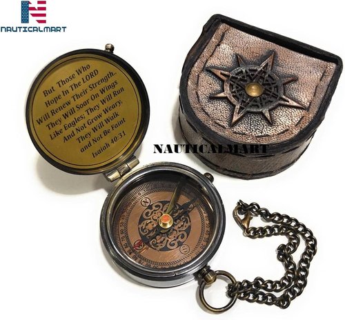 Eagle Compass Gift Set with Leather Case - Perfect for Graduation & Eagle Ceremony