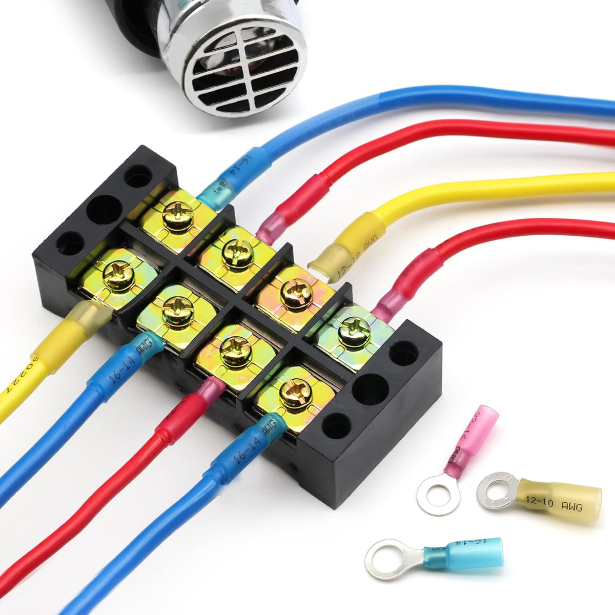 180Pcs Heat Shrink Wire Connectors Kit | Waterproof Marine & Automotive Electrical Crimp Terminals