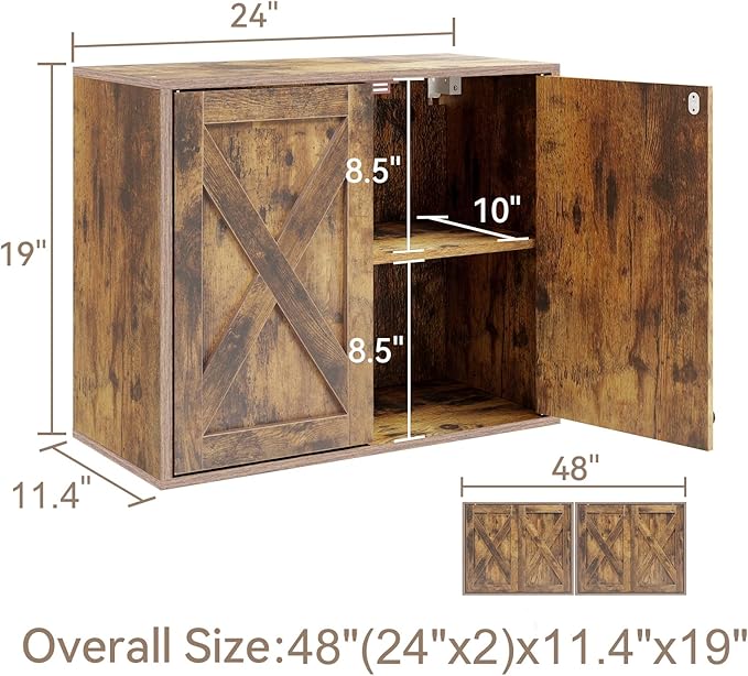 YOURLITE Laundry Cabinet, Medicine Cabinet, Bathroom Kitchen Storage Wall