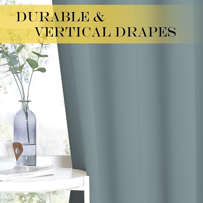 NICETOWN Extra Wide Patio Door Curtain 84 inch Long