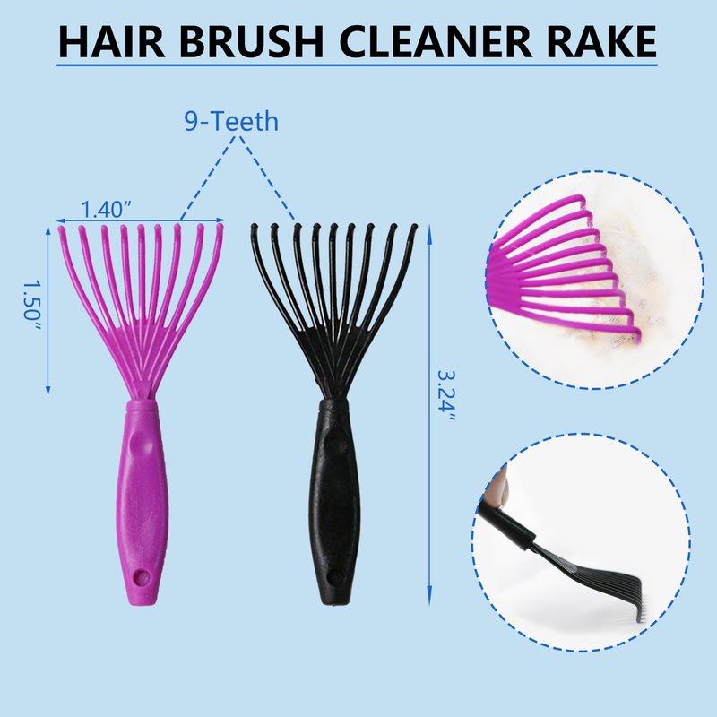 EAFBAO 5-in-1 Dog & Cat Extra Long Pin Grooming Kit Slicker Brush for Large Dogs Cats Remove Loose Fur, Undercoat Brush for Shedding, Dematting Comb & Cleaner for Long Haired Pets
