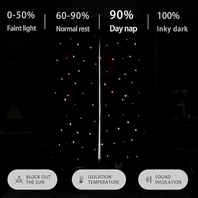 XiDi Dream Star Blackout Curtains