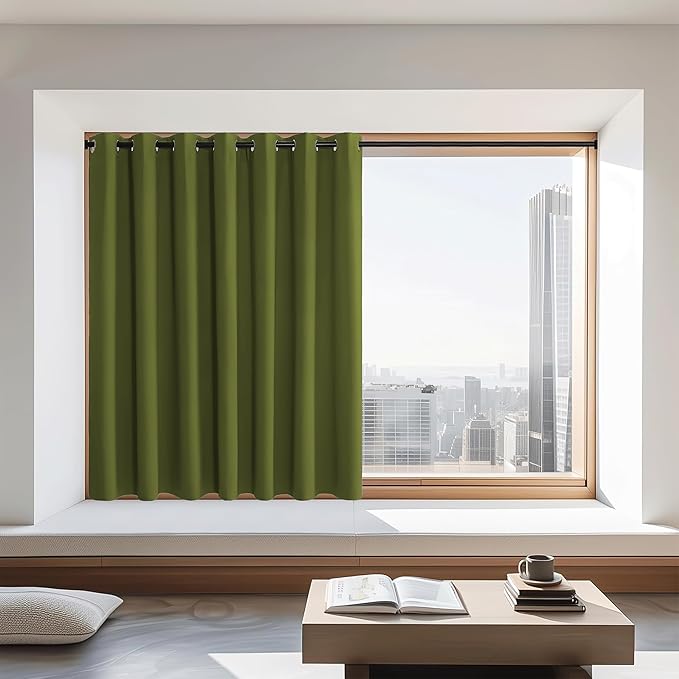 NICETOWN Blackout Curtains 72 inches Long, Grommet Privacy Window Treatment