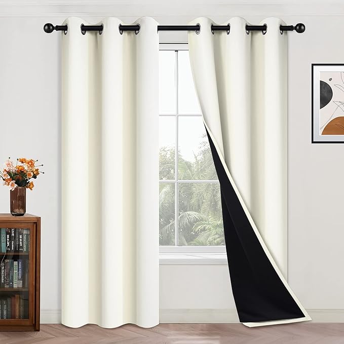 Yakamok 84 Inch Length 100% Blackout Curtains