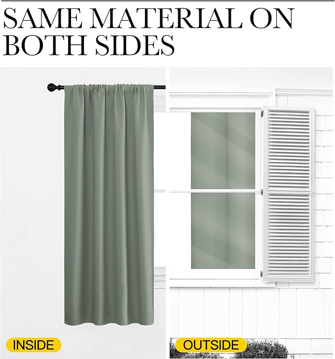 NICETOWN Window Curtains Blackout Drapes