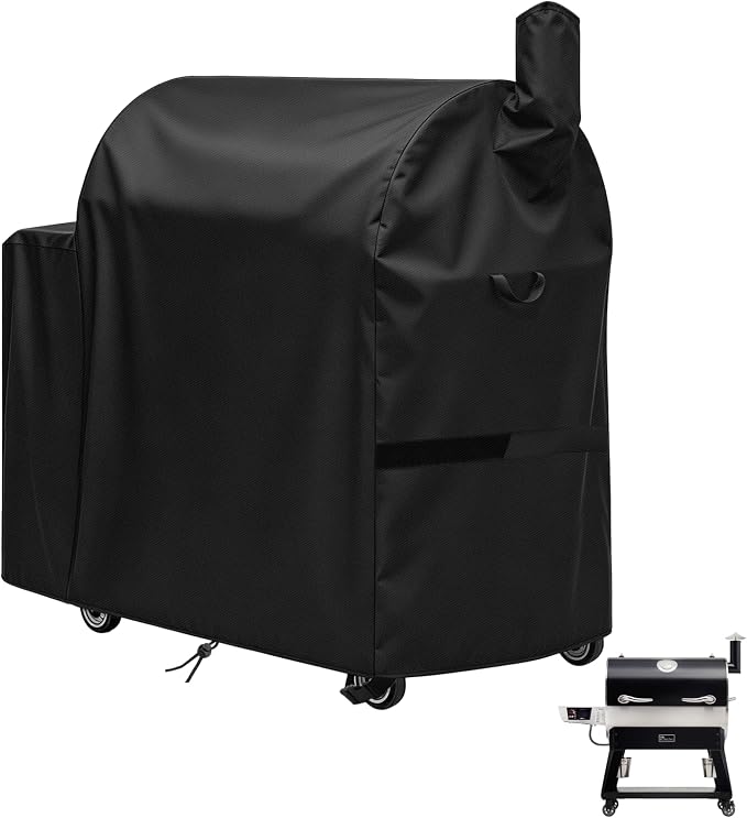 Waterproof Grill Cover for Recteq Flagship 1100/1600, RT-1250, RT-700 and RT-680 Wood Pellet Grills, Heavy Duty Premium Fade Resistant Outdoor (56" W x 30" D x 48" H)