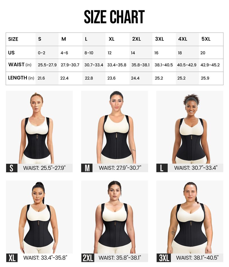 Junlan Waist Trainer for Women - Sauna Suit Sweat Vest for Working Out(Black,Large)