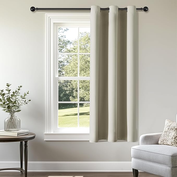 ChrisDowa Small Window Curtains 50 inches Long