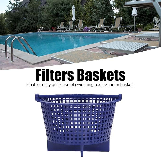 Skimmer Filter Basket Swimming Pool Pump Basket Pool Cleaning Tool for Pool Debris Removal