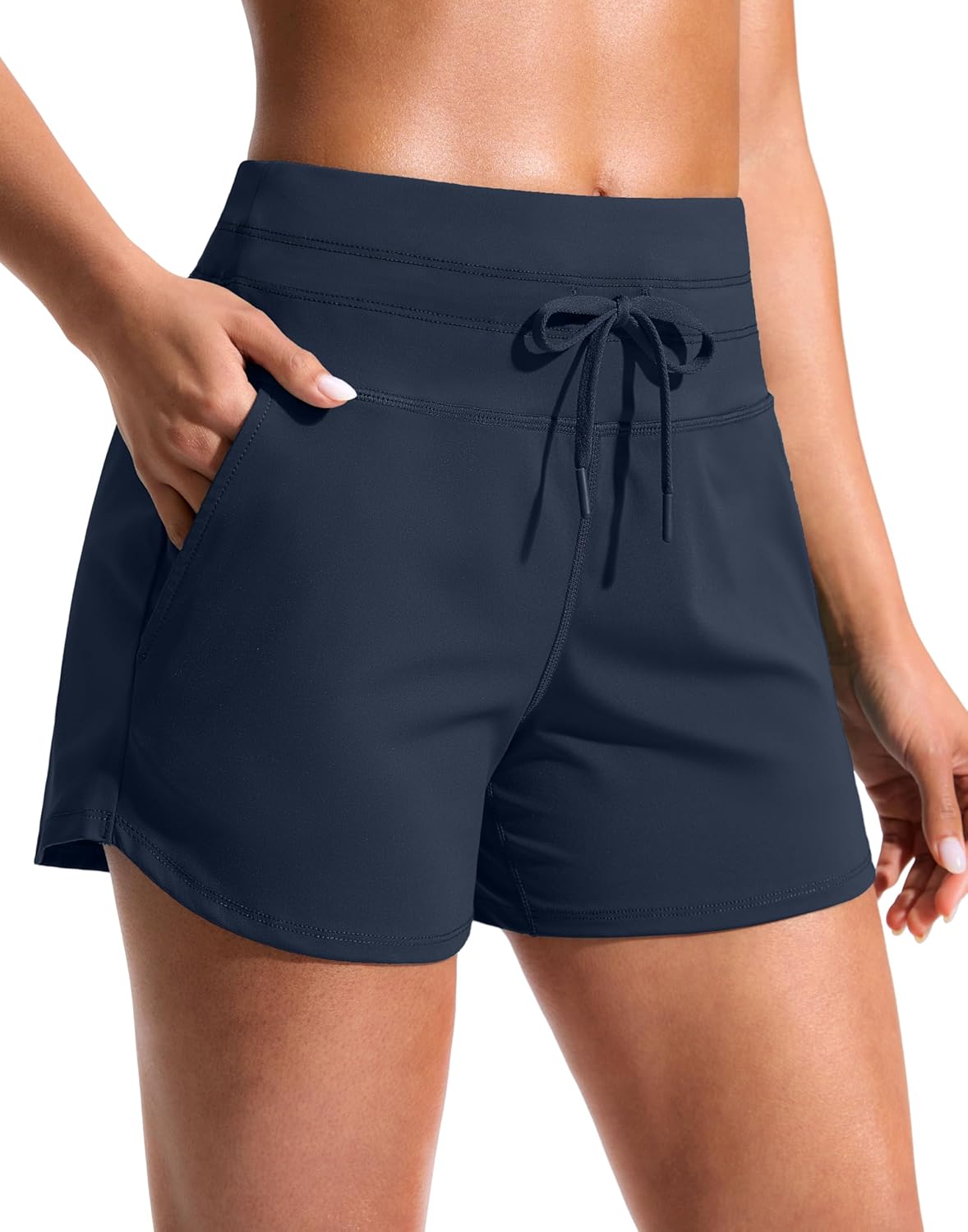 Soothfeel Women's Running Shorts - Quick Dry High Waisted Athletic Shorts with Pockets | 3.5"/5" Sizes