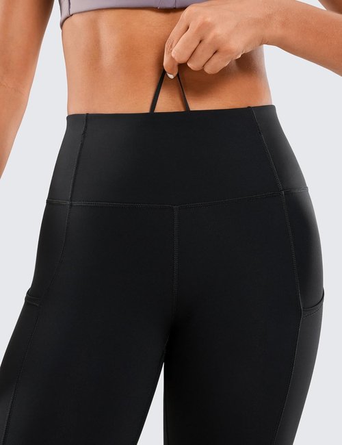 CRZ YOGA Naked Feeling Leggings - High Waisted Workout Pants with Pockets | 25-Inch Length