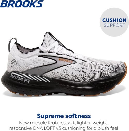 Brooks Men’s Glycerin GTS 21 - Supportive Stealthfit Running Shoe for Ultimate Comfort