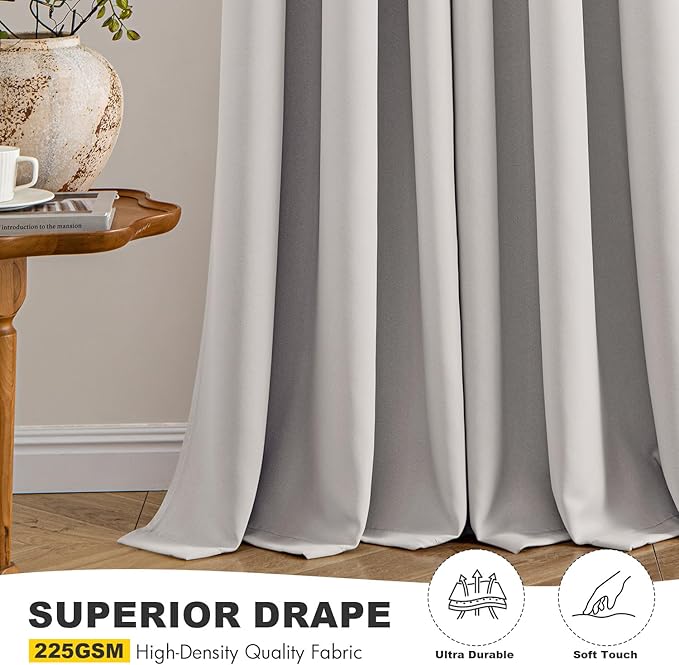 MIULEE Blackout Curtains for Bedroom Living Room 2 Panels, Thermal Insulated