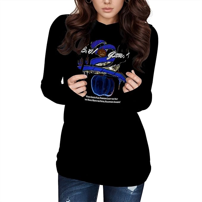 Halloween Sweatshirts For Women Long Sleeve Spooky Graphic Sweatshirts Pumpkin Pullover Halloween Party Club Wear
