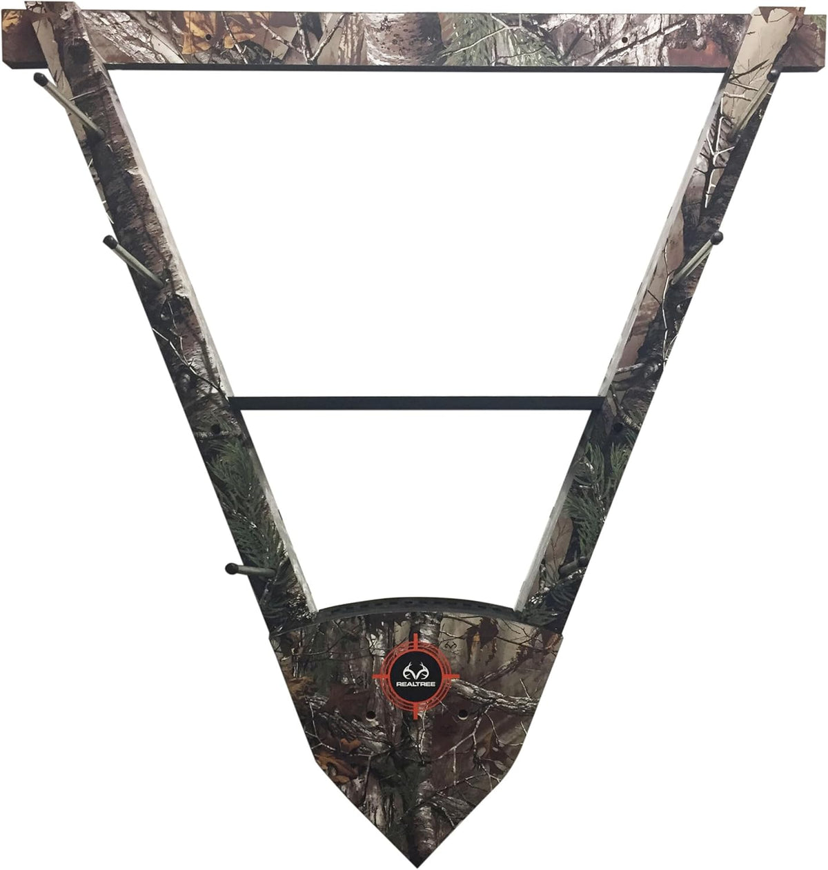 Rush Creek Creations Wall Mounted Bow and Arrow Display Rack for Hunting & Archery Accessories Real Tree 3-Bow Holder & 12-Arrow Storage Handcrafted Small Bows & Big Bow Hanger w/Arrow Holders