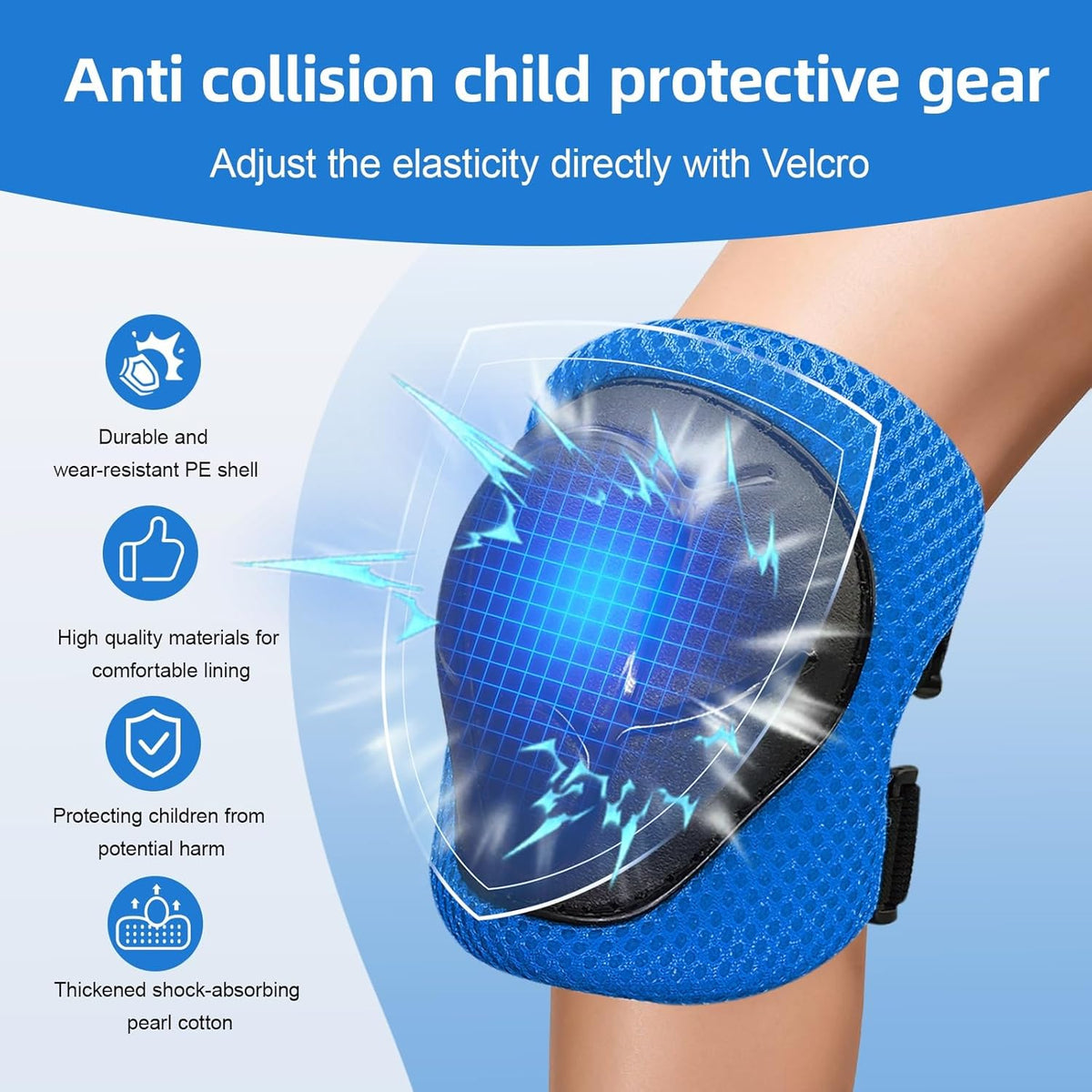 Skiennix Knee Pads Set for Kids - Protective Gear with Elbow Pads & Wrist Guards | Ages 3-10