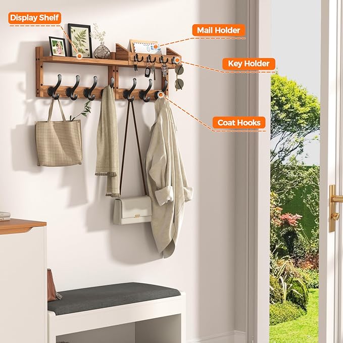 Evermagin 29" Coat Rack Wall Mount