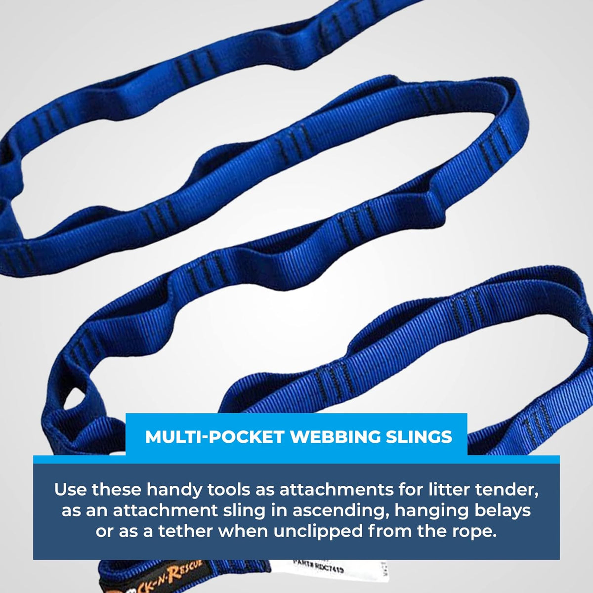 Rock-N-Rescue 15.5 kN Daisy Chain Sling - Durable Nylon Multi-Loop for Climbing & Rescue