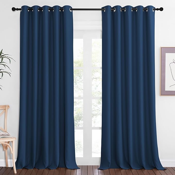 NICETOWN Blackout Curtains 84 Inch Length, Thermal Insulated Curtains